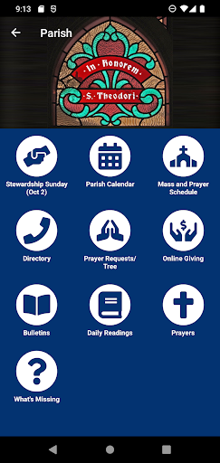Screenshot of Saint Theodore Parish