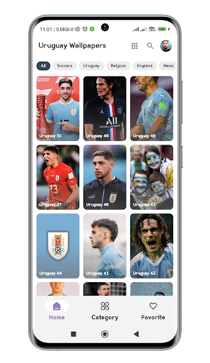 Android application Uruguay Football Wallpaper HD screenshort