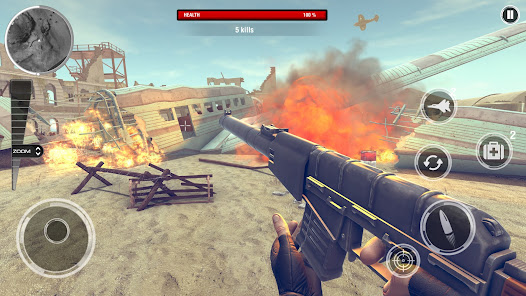 Captura de Pantalla 6 juego pistolas realista guerra android