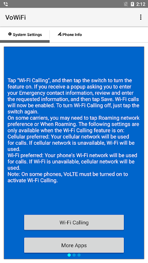 تطبيق VoWiFi (WiFi Calling) برو0