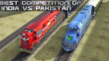 screenshot of India VS Pakistan Train racing
