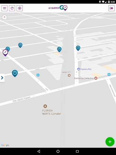 Android application Mi Barrio GO screenshort
