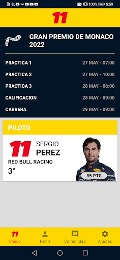 Android application Checo Perez Fans screenshort