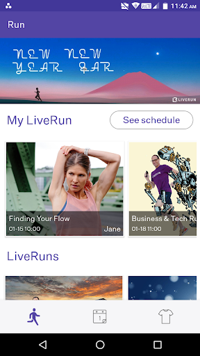 Android application LiveRun screenshort
