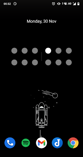Screenshot of 10-bit Clock Widget