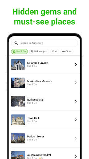 Augsburg Tour Guide:SmartGuide Screen 3
