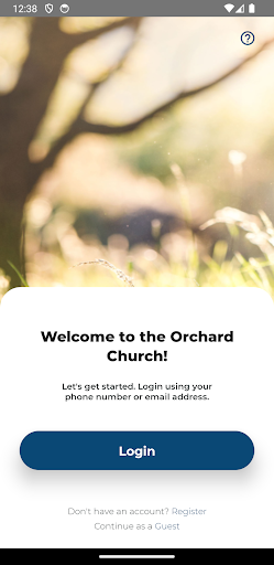 Android application The Orchard Church App screenshort