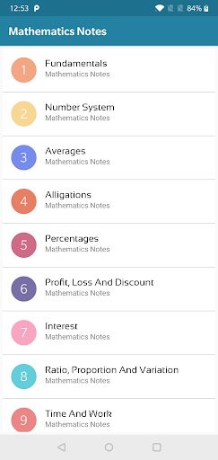 Math for All Competitive Exam Screen 3