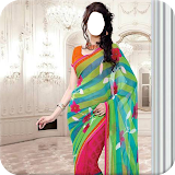Indian Woman  Designer Saree icon
