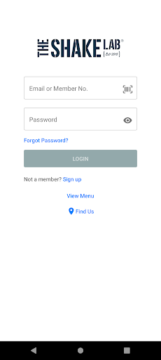 Android application The Shake Lab screenshort