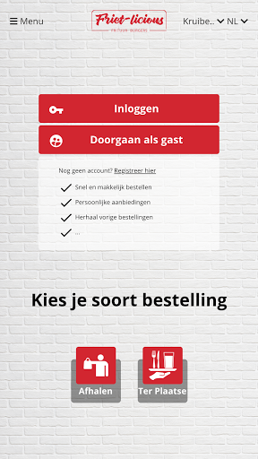 Android application Friet-licious screenshort