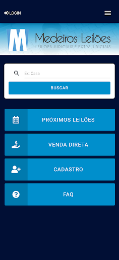 Android application Medeiros Leilões screenshort