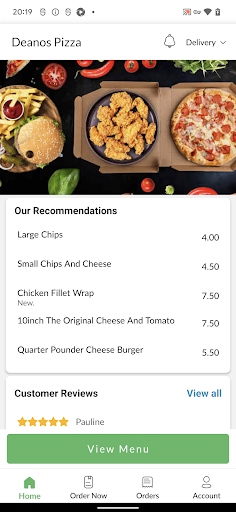 Deanos Pizza Screen 2