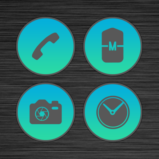Dusky Blue Infinity Icons logo