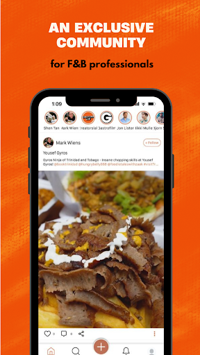 Android application onlyFnB screenshort