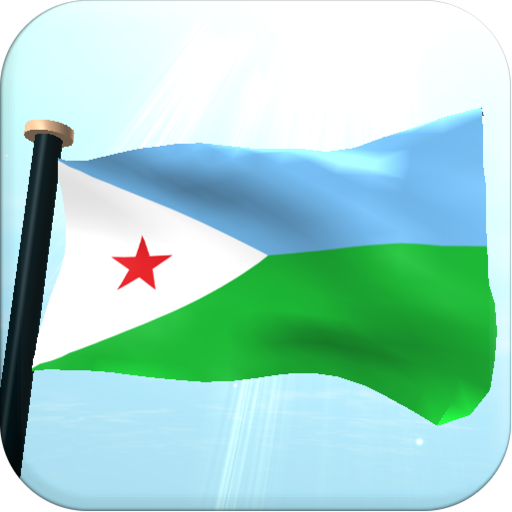 Djibouti Flag 3D Free logo