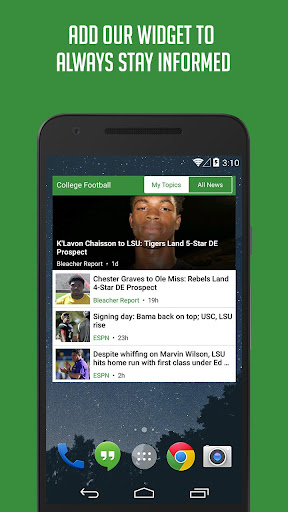Screenshot of College Football News & Scores