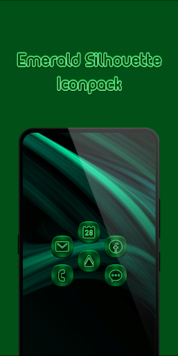 Emerald Silhouette Icon Pack