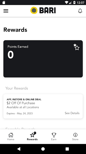 Bari Rewards Screen 2
