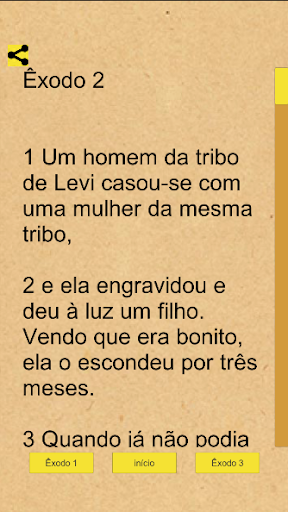 Android application Êxodo Bíblico screenshort