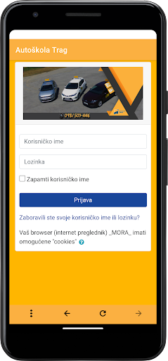 Autoškola Trag Screen 3
