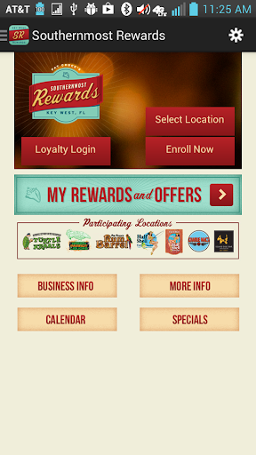 Android application Southernmost Rewards screenshort