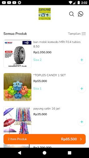Android application SAYANG DAPUR screenshort