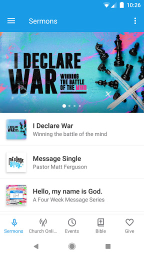 Android application Life Fellowship Church screenshort