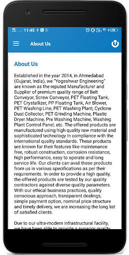 Android application Yogeshwar screenshort