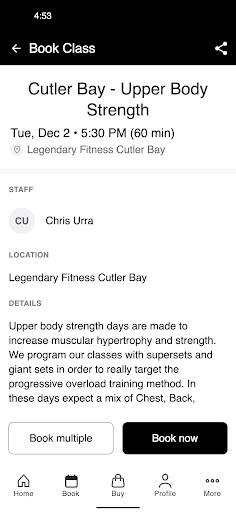 Legendary Fitness Miami LLC screenshot 2