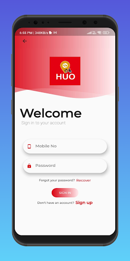 Android application Huo Cart screenshort