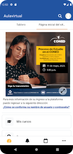 Campus Virtual UNED Screen 3