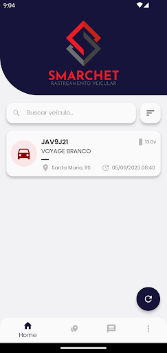 Android application Smarchet Rastreamento Veicular screenshort