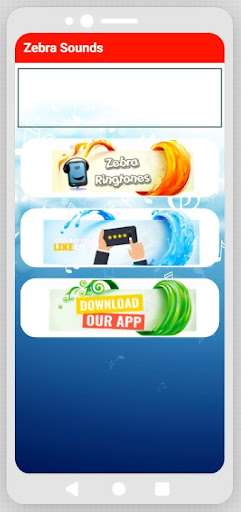 Android application Zebra Sounds screenshort