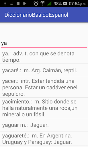 Diccionario Screen 3