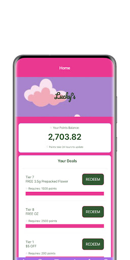 Android application Lucky's Cannabis screenshort