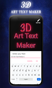 3D art-text maker