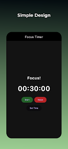Simple Focus Timer