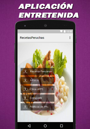 Android application Recetas de Comidas Peruanas screenshort