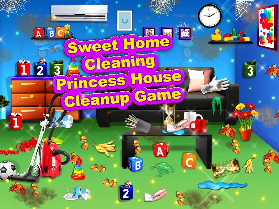 #6. Princess House Cleanup Game (Android) Door: divineGames