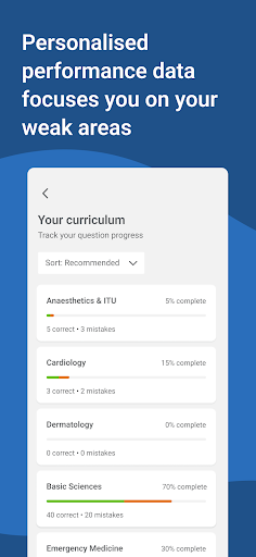 Screenshot of BMJ OnExam