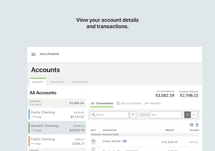 Smart Financial Mobile App Screenshot