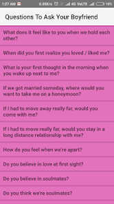 Questions To Ask Your Boyfrien - Apps on Google Play