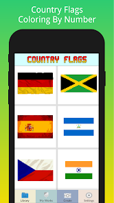 Billede 15 Flag Country Coloring ByNumber android