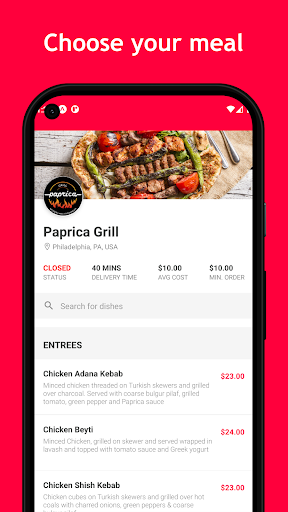 Paprica Mediteranean Grill Screenshot 1 - AppWisp.com