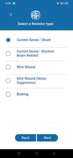 HTR Resistor Finder Screen 3