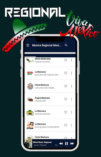 Android application Musica Regional Mexicana screenshort