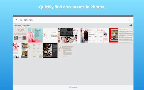 Adobe Scan: PDF Scanner, OCR Varies with device APK screenshots 16