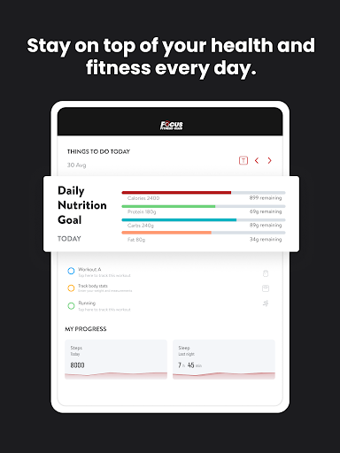 Screenshot of Focus Fitness Club