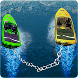 Chained Ships  -  Speed Boat Driving Simulator icon
